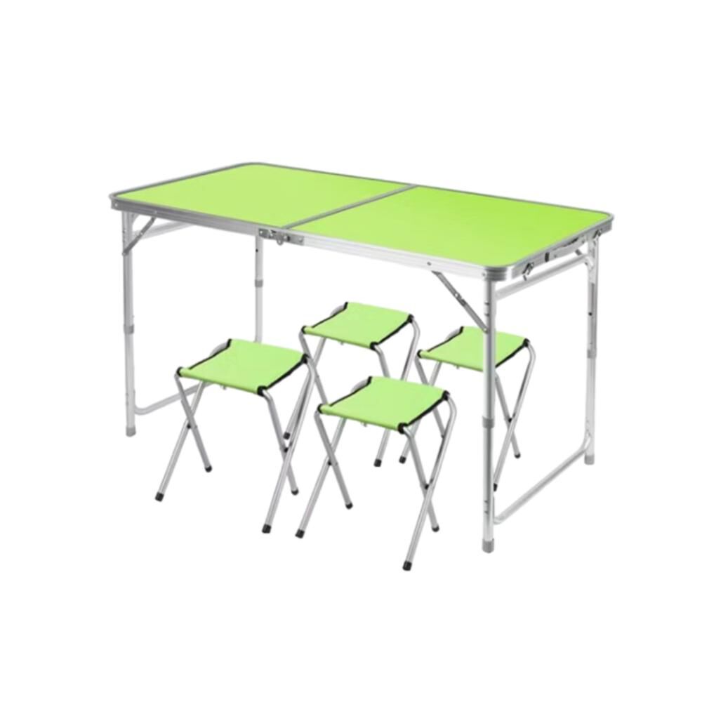 Mesa Plegable Portátil 4 Sillas De Aleación Aluminio Camping image number 15.0