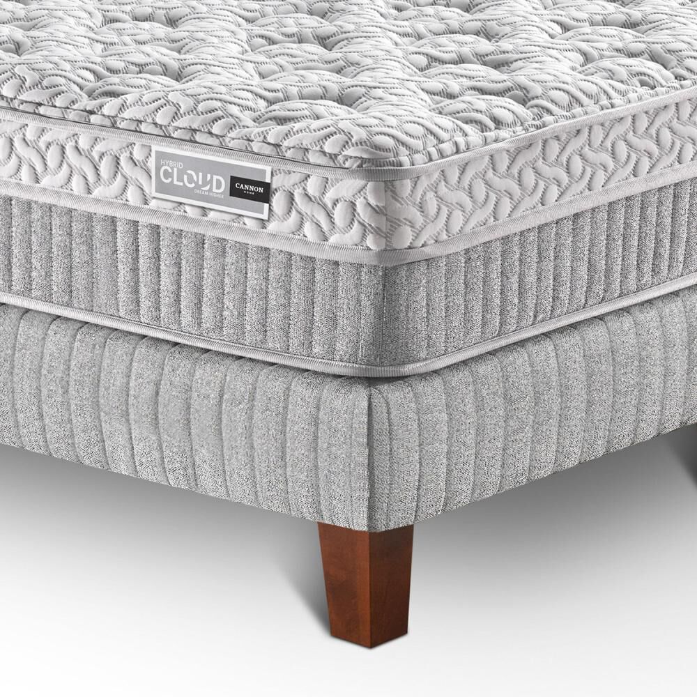 Cama Europea Cannon Home Hybrid Cloud / 1 Plaza / Base Normal image number 1.0