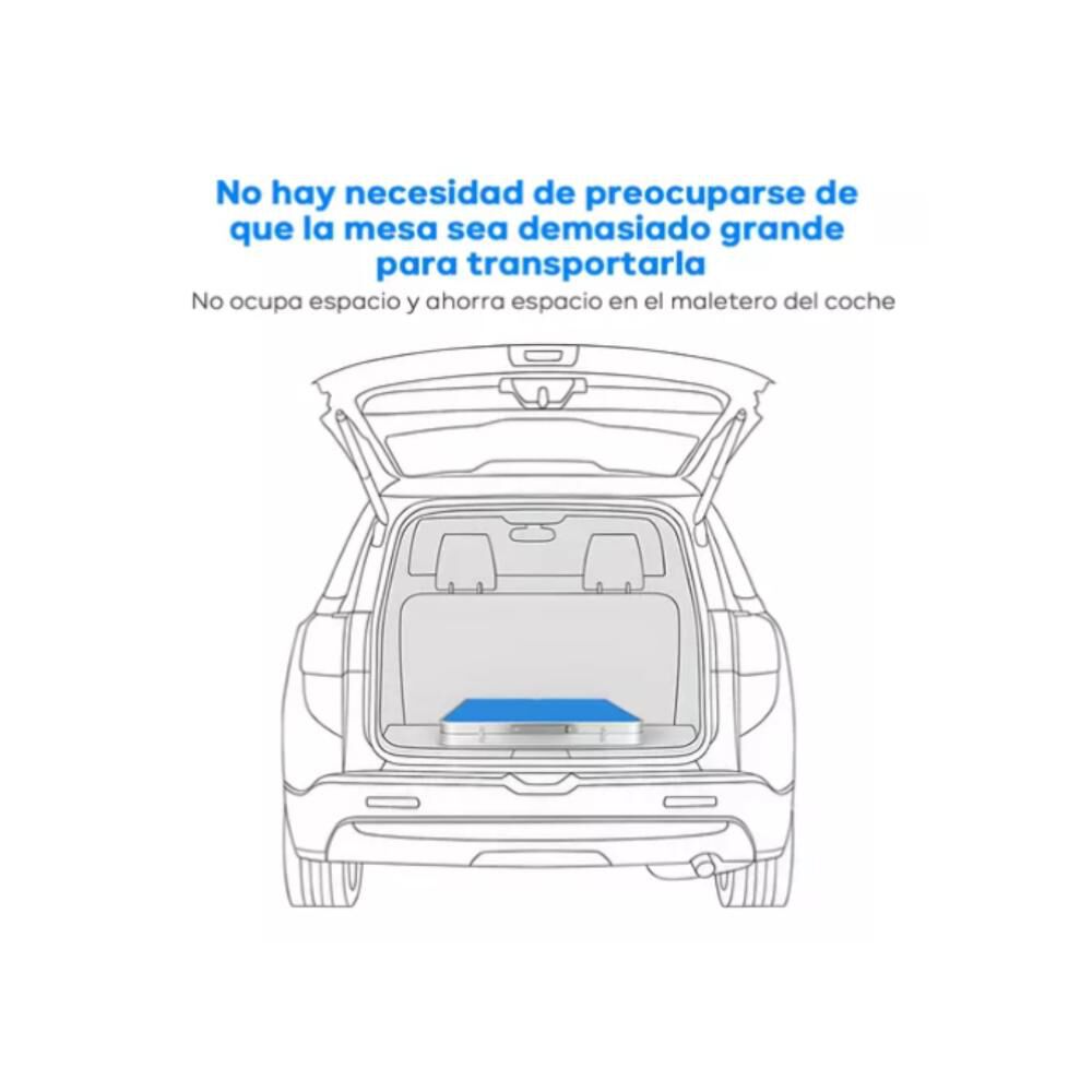 Mesa Plegable Portátil 4 Sillas De Aleación Aluminio Camping image number 1.0