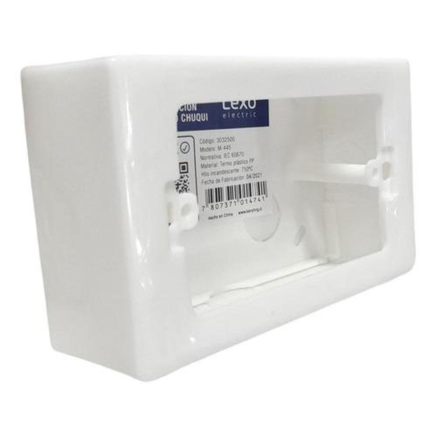 Caja Chuqui Pvc 125x80x45mm Termoplastico M-445 Lexo image number 1.0