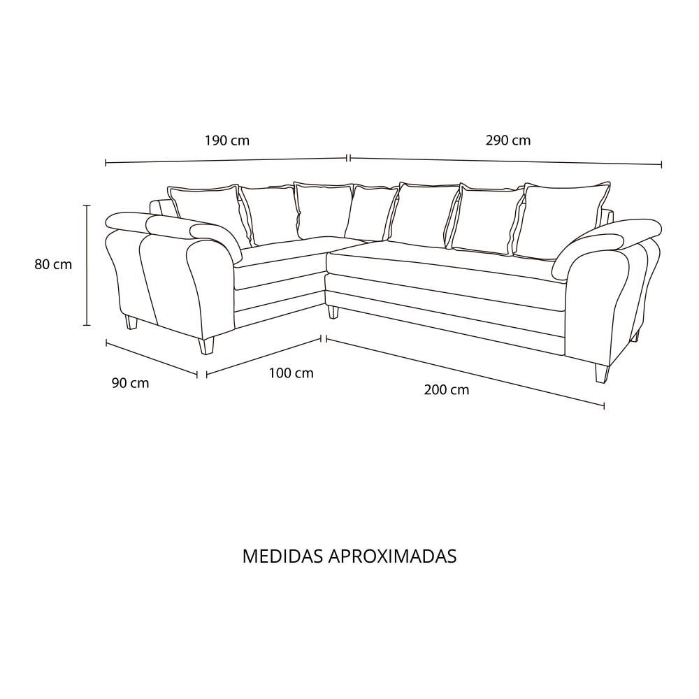 Sofá Seccional Izquierdo Living Factory New Capri / 6 Cuerpos image number 6.0