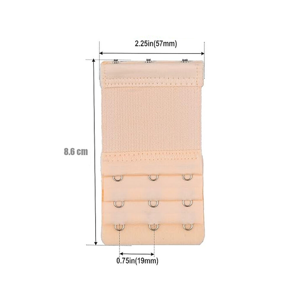 Pack X3 Extensores Para Sosten Brassier Elastico 3 Broches image number 1.0