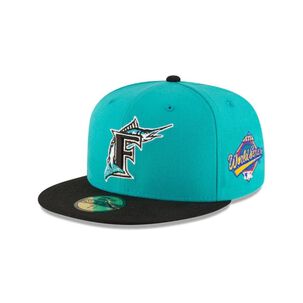 Gorra Miami Marlins Mlb 59fifty Wool Celeste New Era