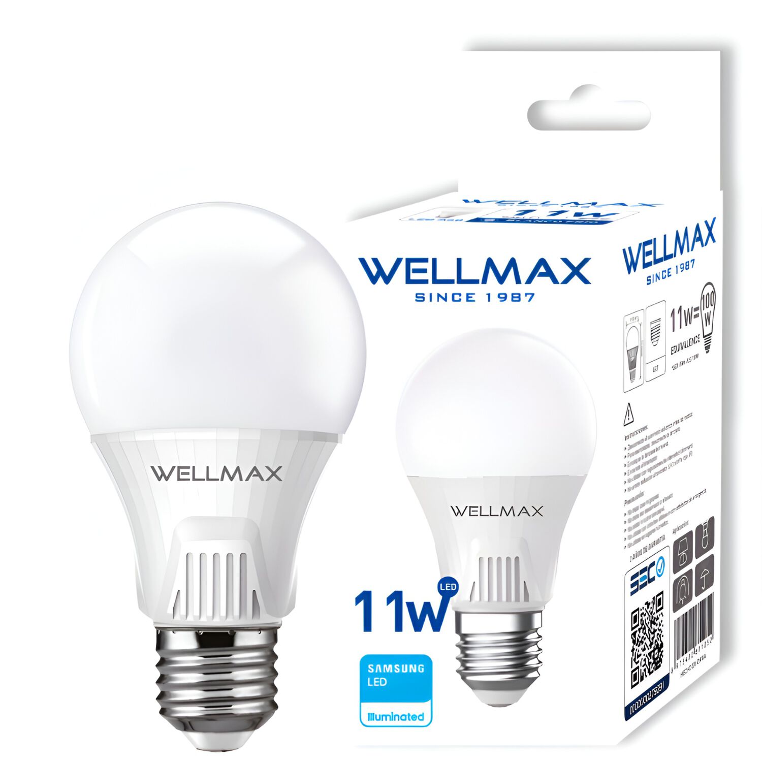 Ampolleta Led Wellmax E-27 11w Luz Fr&iacute;a 1050lm Led Samsung image number 4.0