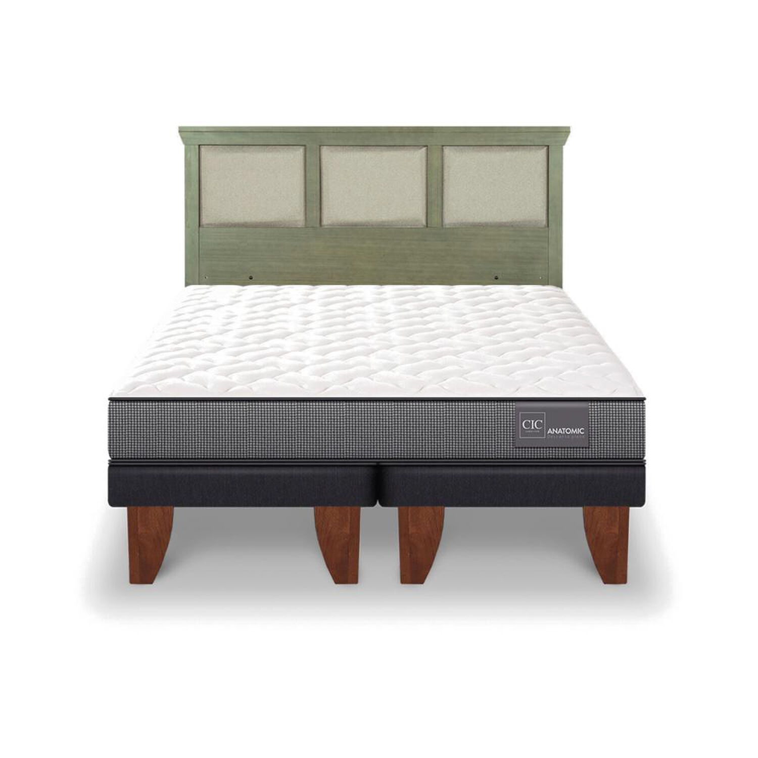 Cama Europea Cic Anatomic / King / Base Dividida + Respaldo image number 0.0
