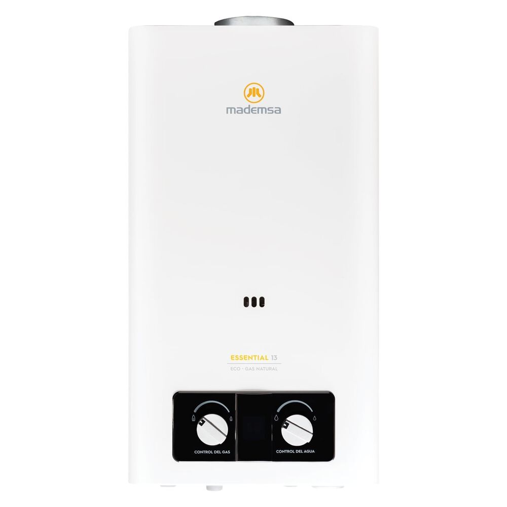 Calefon Mademsa Electrico Ionizado 13 Litros Gas Natural Essential Eco image number 0.0