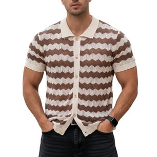 Camisa Tejida Hombre Wave
