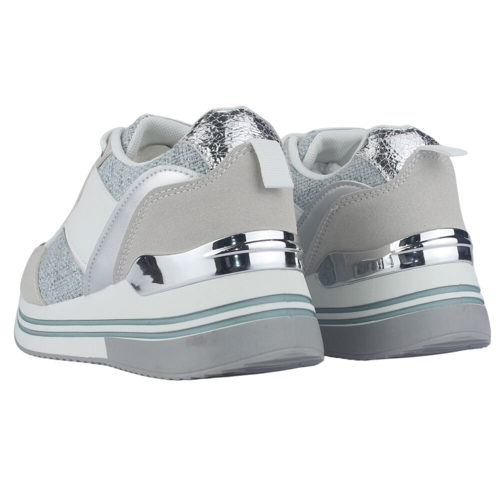 Zapatilla Mujer Chalada Jettixlow2 Blanco/celeste Urbano image number 5.0