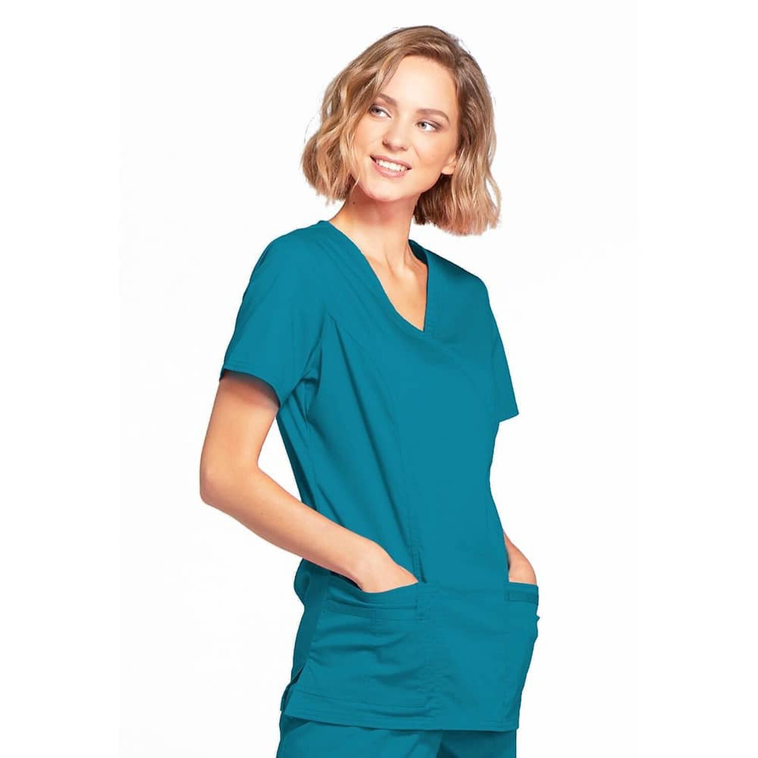 Conjunto Polera Y Pantal&oacute;n Clinico Cherokee Caribbean Blue image number 2.0