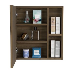 Botiquin De Ba&ntilde;o 1 Puerta 49.7x45x12.5 Cm Caf&eacute; Oscuro