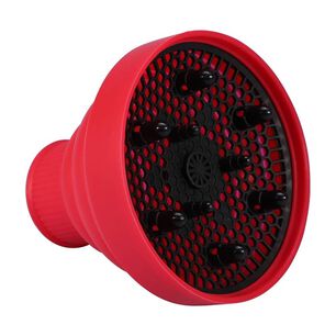 GENERICO DIFUSOR PARA SECADOR DE CABELLO DE SILICONA PLEGABLE ROJO