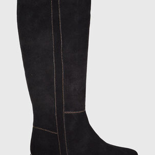 Bota Cuero Dinora Negro