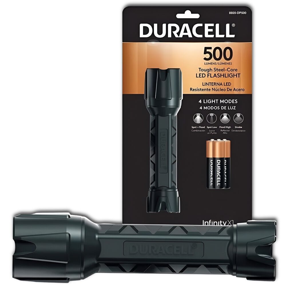 Linterna Duracell P-steel Infinity X1 De 500 Lumenes Led Ipx4 image number 6.0