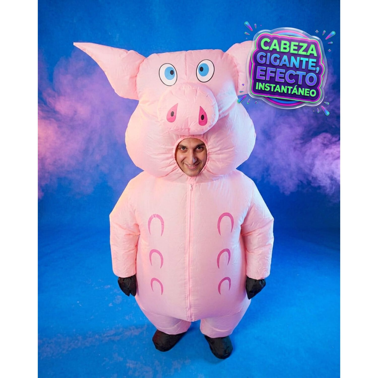 Disfraz Inflable Chancho Cerdo Adulto image number 2.0