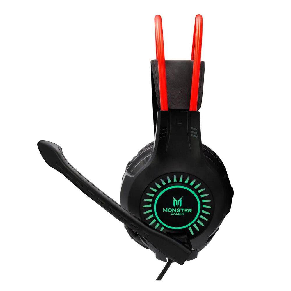 Audifonos Gamer Jack 3.5 Usb Pc Rgb Negro Trap image number 2.0