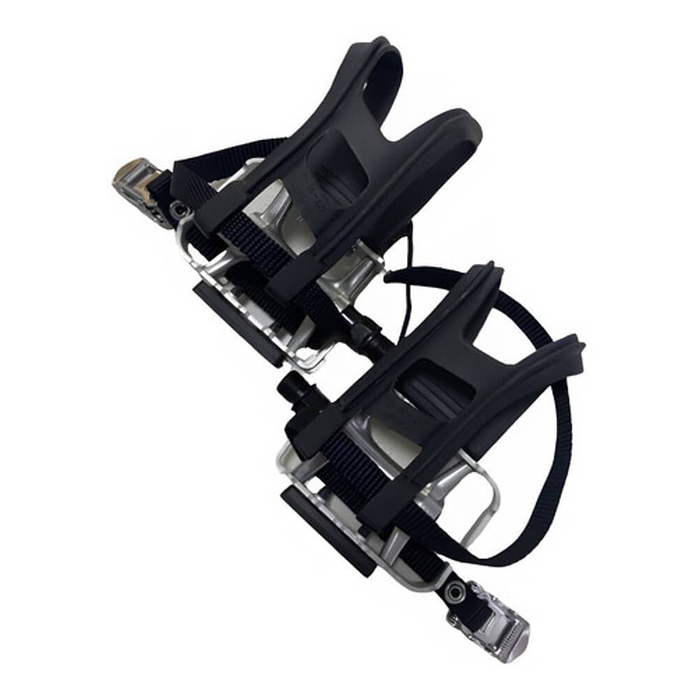 Pedales Bicicleta Mtb Ruta Aluminio Con Puntillas Y Correa image number 2.0