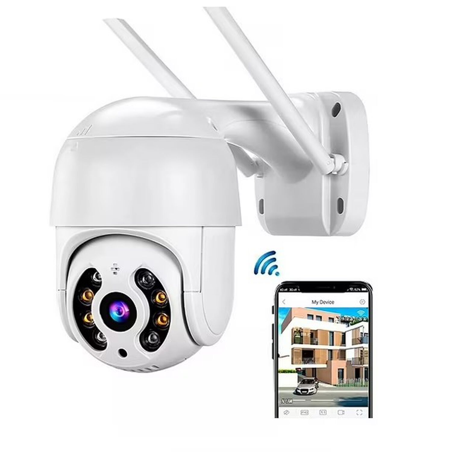 Camara Ip Wifi 1080p Gira 320 Domo Ptz Impermeable Hd Blanco image number 1.0