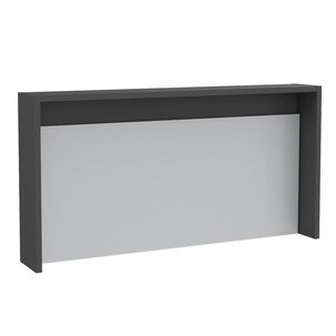 Escritorio Abatible De Pared Fm-040b Blanco Y Plomo
