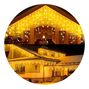 Set 3 Luces Navidad Solar Cascada Calidas 360 Led 8m Hogar Set 3 Luces Navidad Solar Cascada Calidas 360 Led 8m Hogar