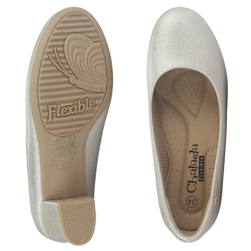 Zapato Mujer Chalada Flexi-70 Dorado Casual image number 6.0