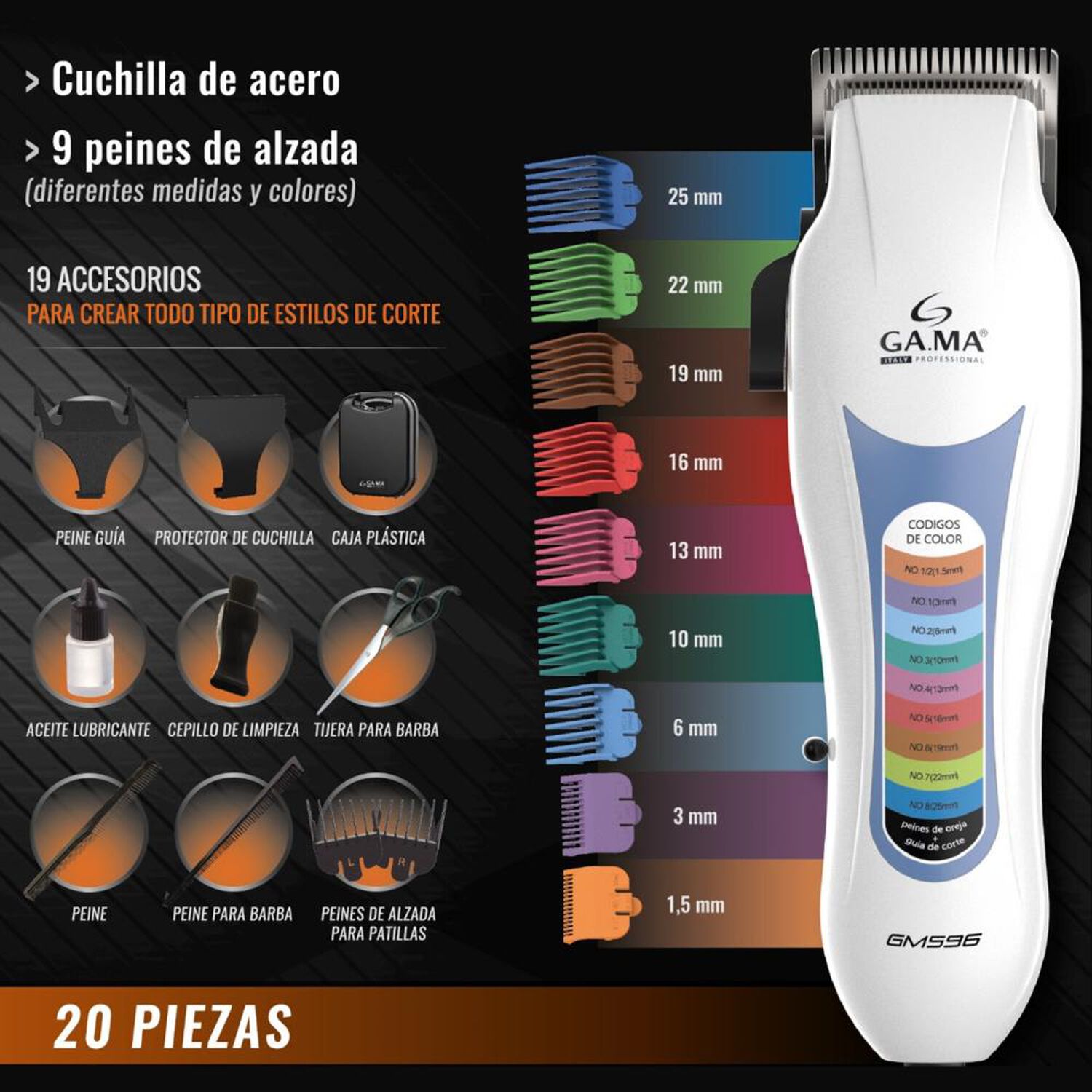 Corta Pelo Gama GM-596 image number 3.0