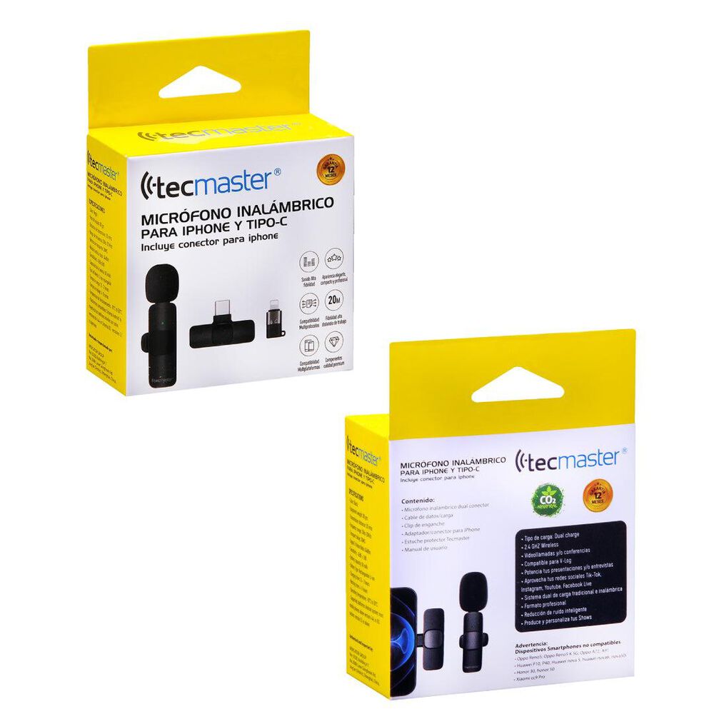 Microfono Inal&aacute;mbrico Hifi Para Smartphone Android & Iphone image number 7.0