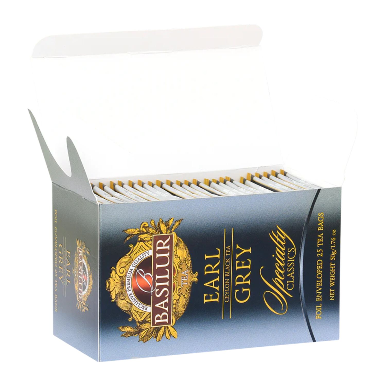 Te Negro Basilur Earl Grey Caja 25 Bolsas image number 1.0