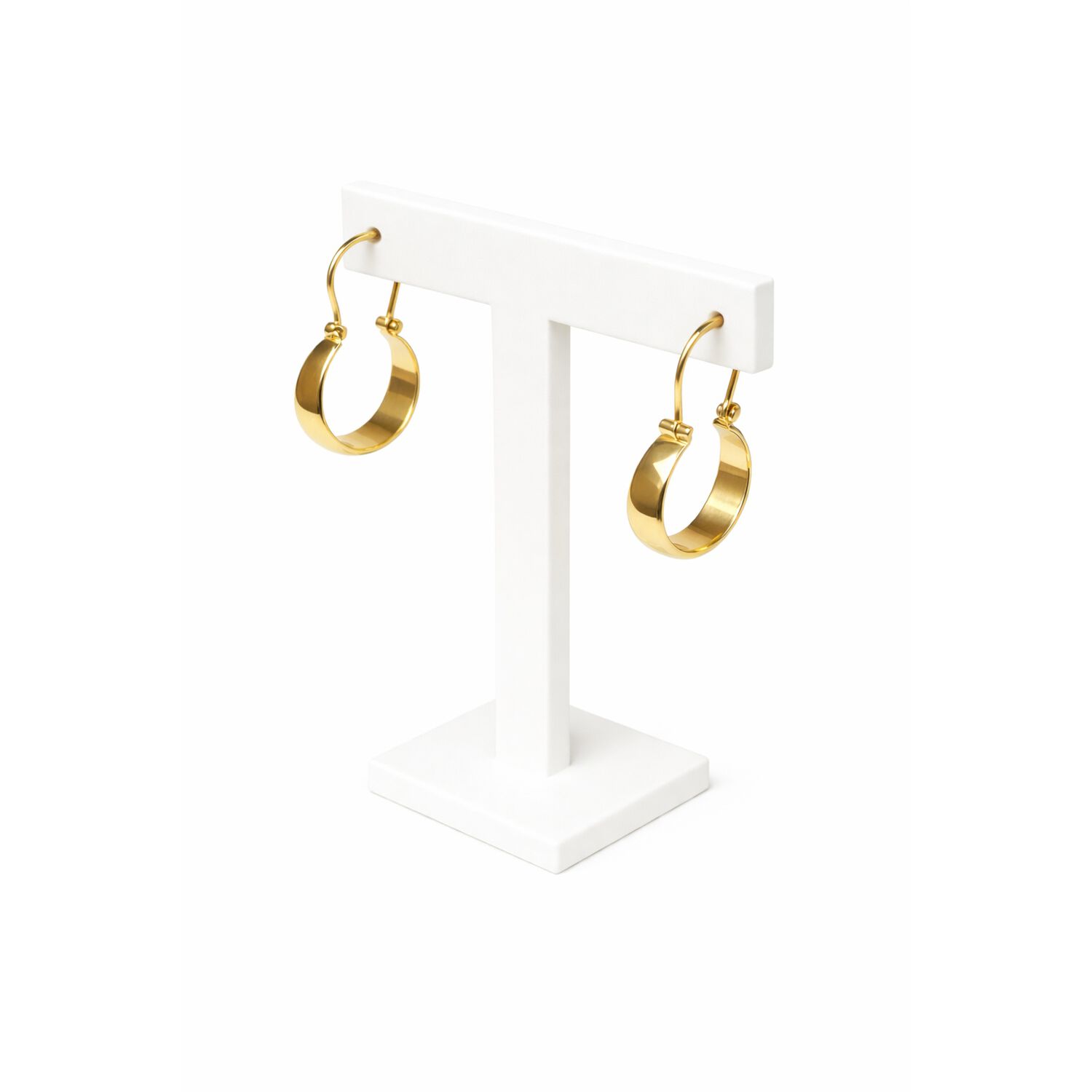 Aros Argolla Bote 2,3cm Largo N3 Oro 18k 2.40gr Mujer Regalo Dorado image number 4.0