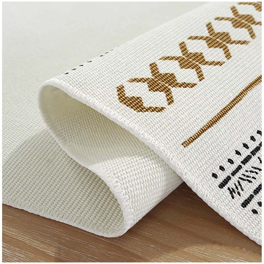 Camino De Mesa De Lino Tejido Con Dise&ntilde;o 35*180cm Mod05 image number 2.0