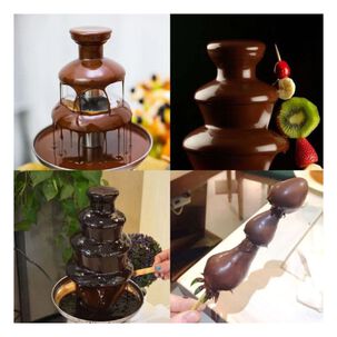 Fuente De Chocolate Acero Inoxidable Cascada Fondue Fiesta