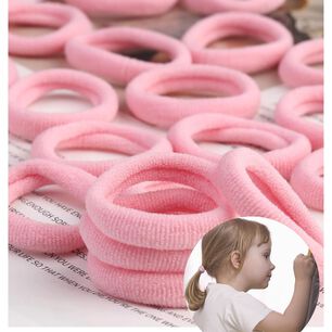 Set De 80 Mini Bandas O Colets El&aacute;sticas Para El Cabello Suaves Y Sin Costuras