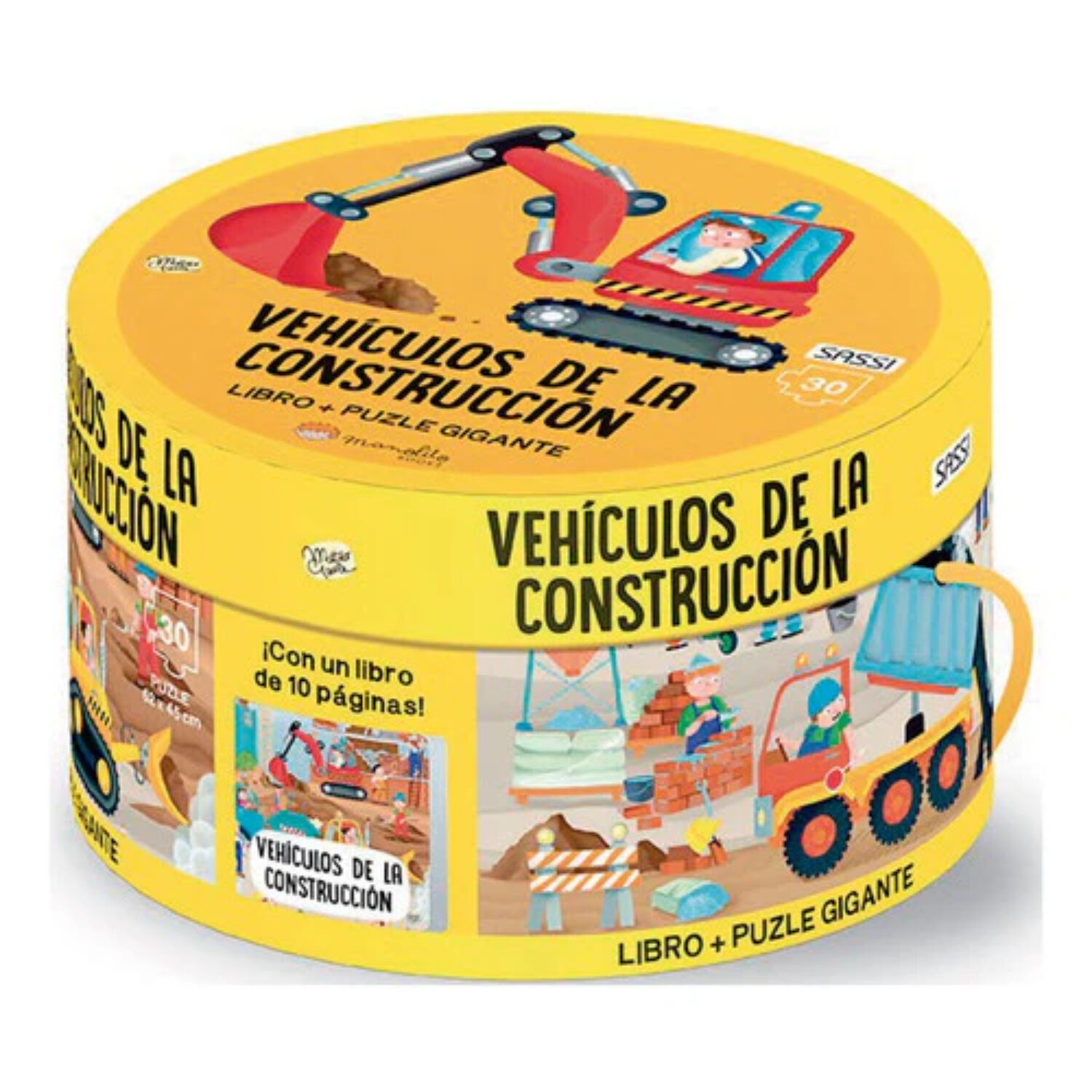 Libro Y Puzzle Vehiculos De La Construcci&oacute;n image number 0.0