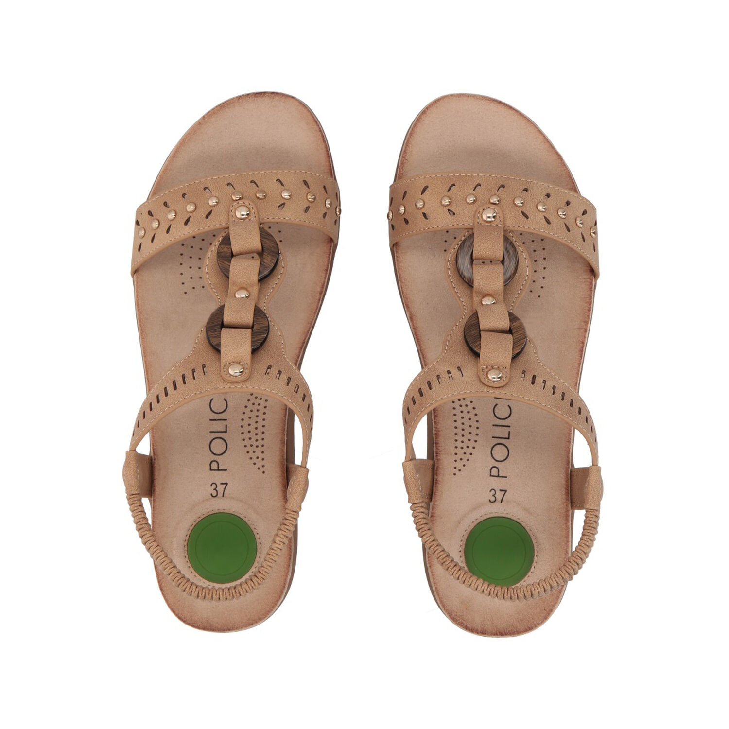 Sandalia Mujer Camel Camila Police image number 1.0