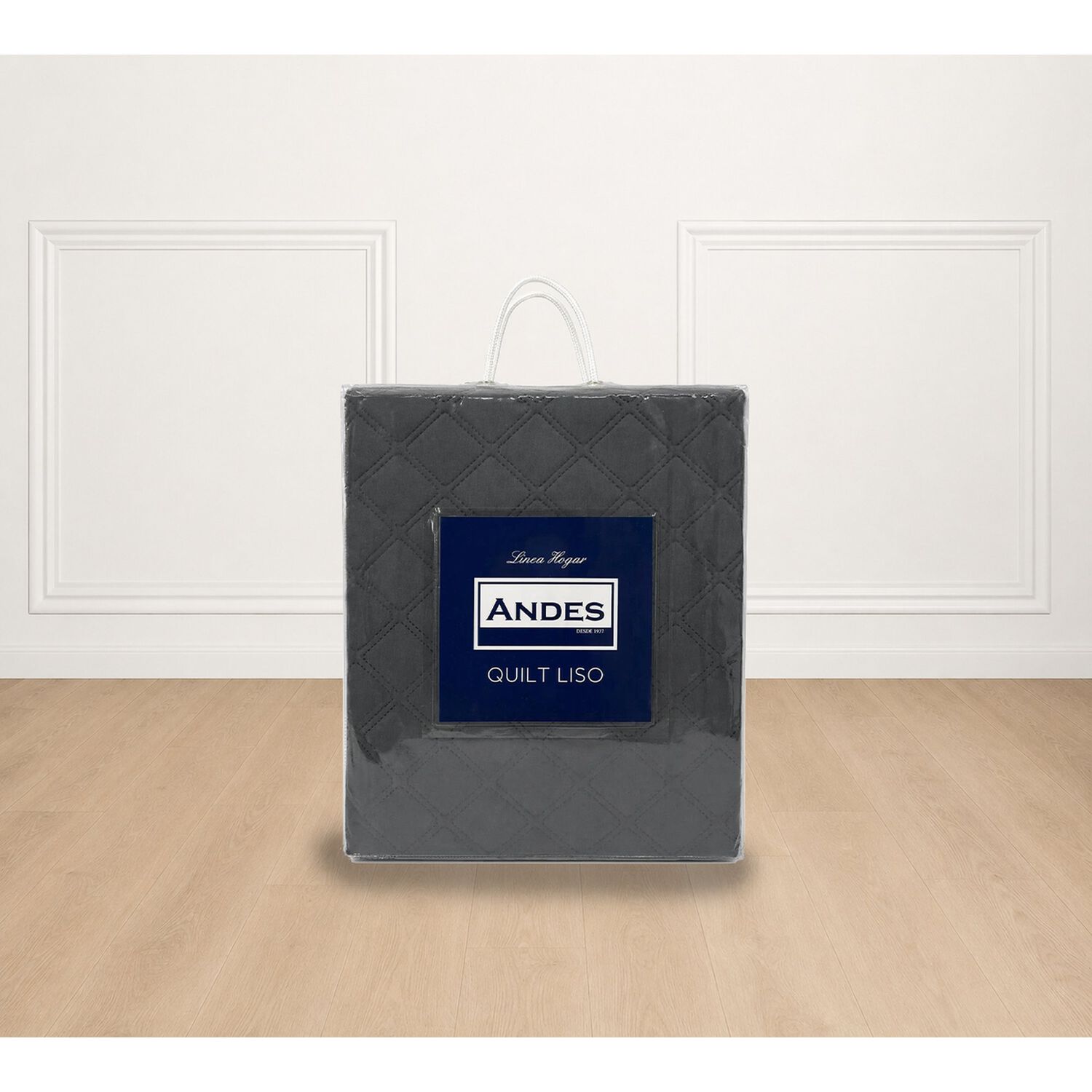 Quilt Andes Liso Gris 2 Plazas image number 1.0