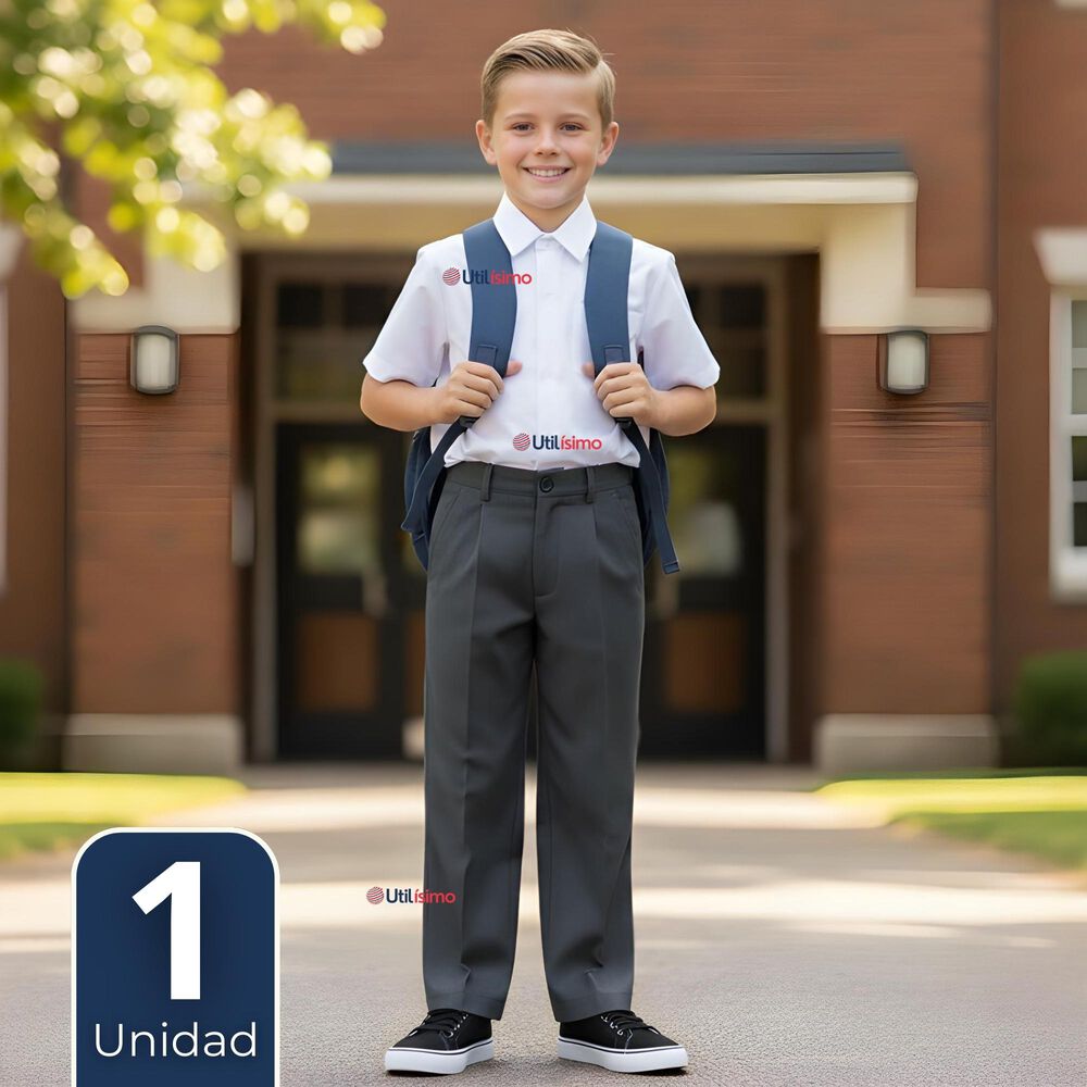 Pantal&oacute;n Escolar Colegio Cl&aacute;sico Ni&ntilde;o Gris image number 0.0