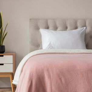 Frazada Sherpa Casaideal Liso / 1.5 Plazas
