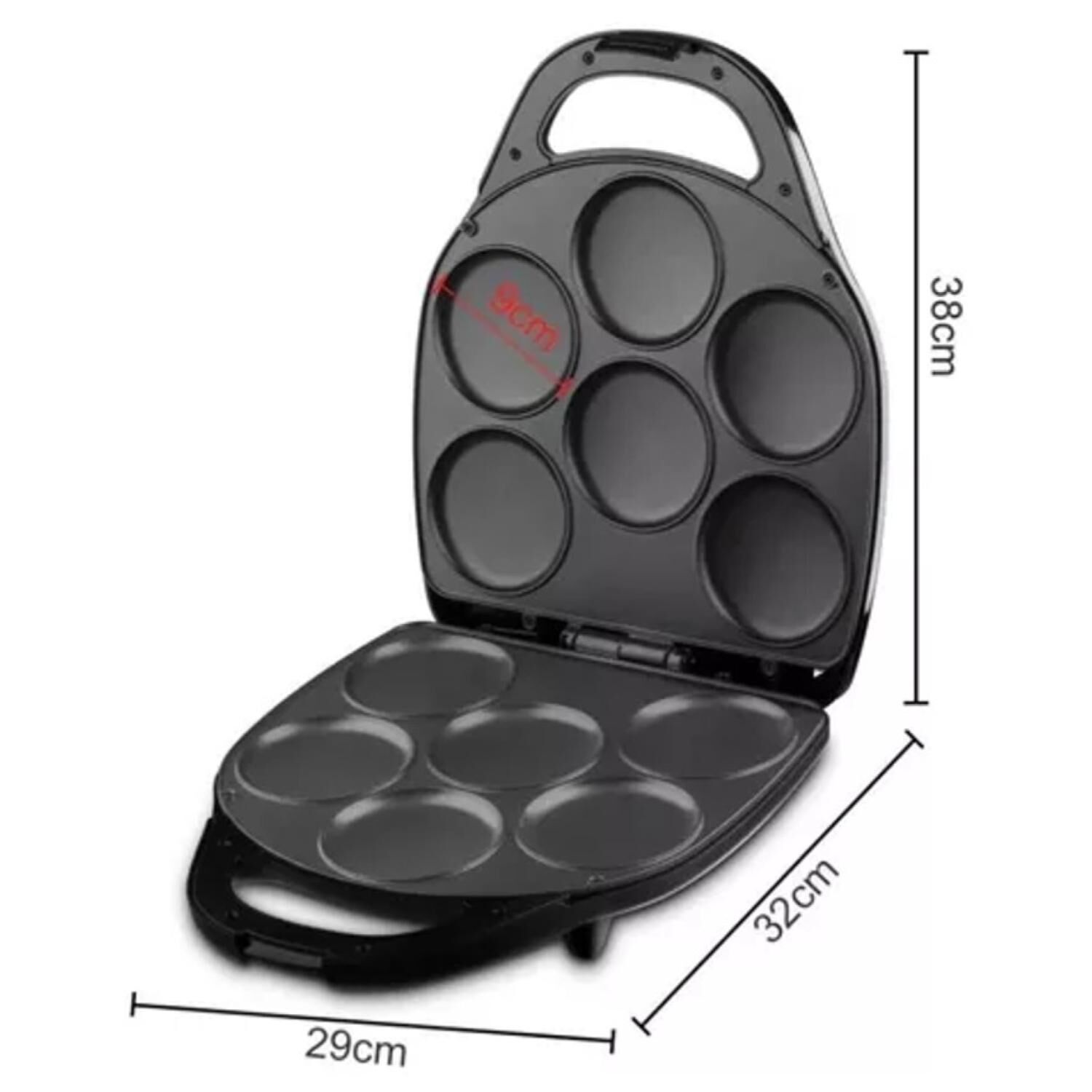 Maquina De 6 Muffins Mini Panqueques Pasteles 1400w R556 Raf image number 2.0