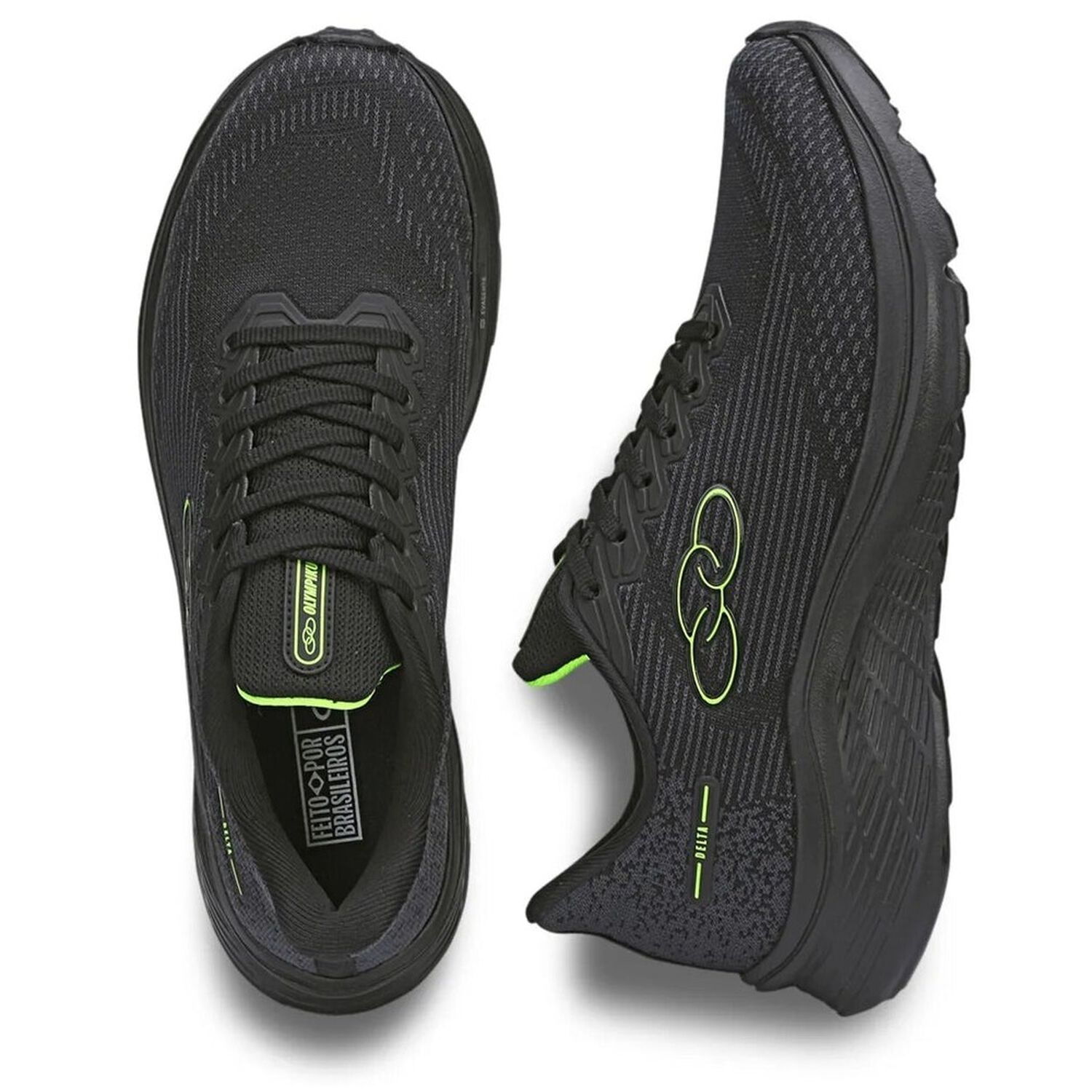 Zapatilla Mujer Delta Negra/verde image number 2.0