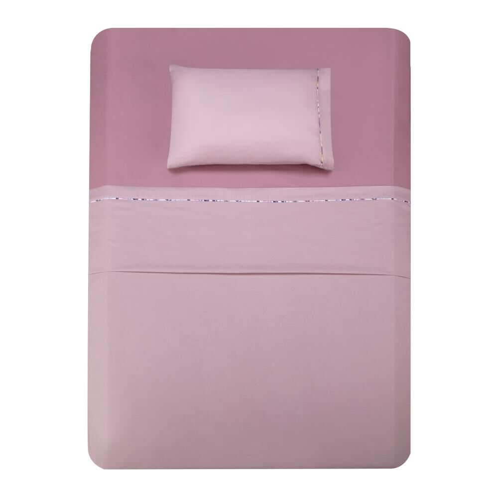 Juego De S&aacute;banas Azhome Bicolor / 1.5 Plazas image number 4.0