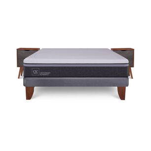 Cama Europea Cic Ortopedic Advance / 2 Plazas / Base Normal + Velador