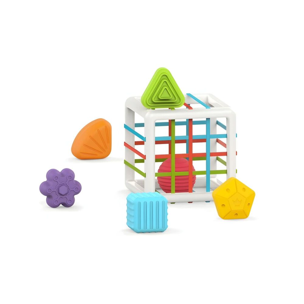 Juguete Didactico Cubo Con Malla Sensorial Huanger 28n4 image number 2.0