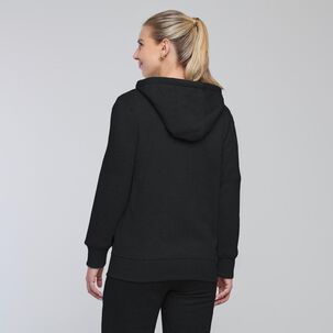 Polerón Deportivo Liso Slim Cuello Alto Con Capucha Mujer Wetland