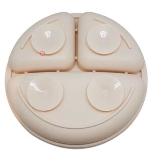 Plato Silicona Bebe Kido Ventosa Y 3 Divisiones Colores - Ps