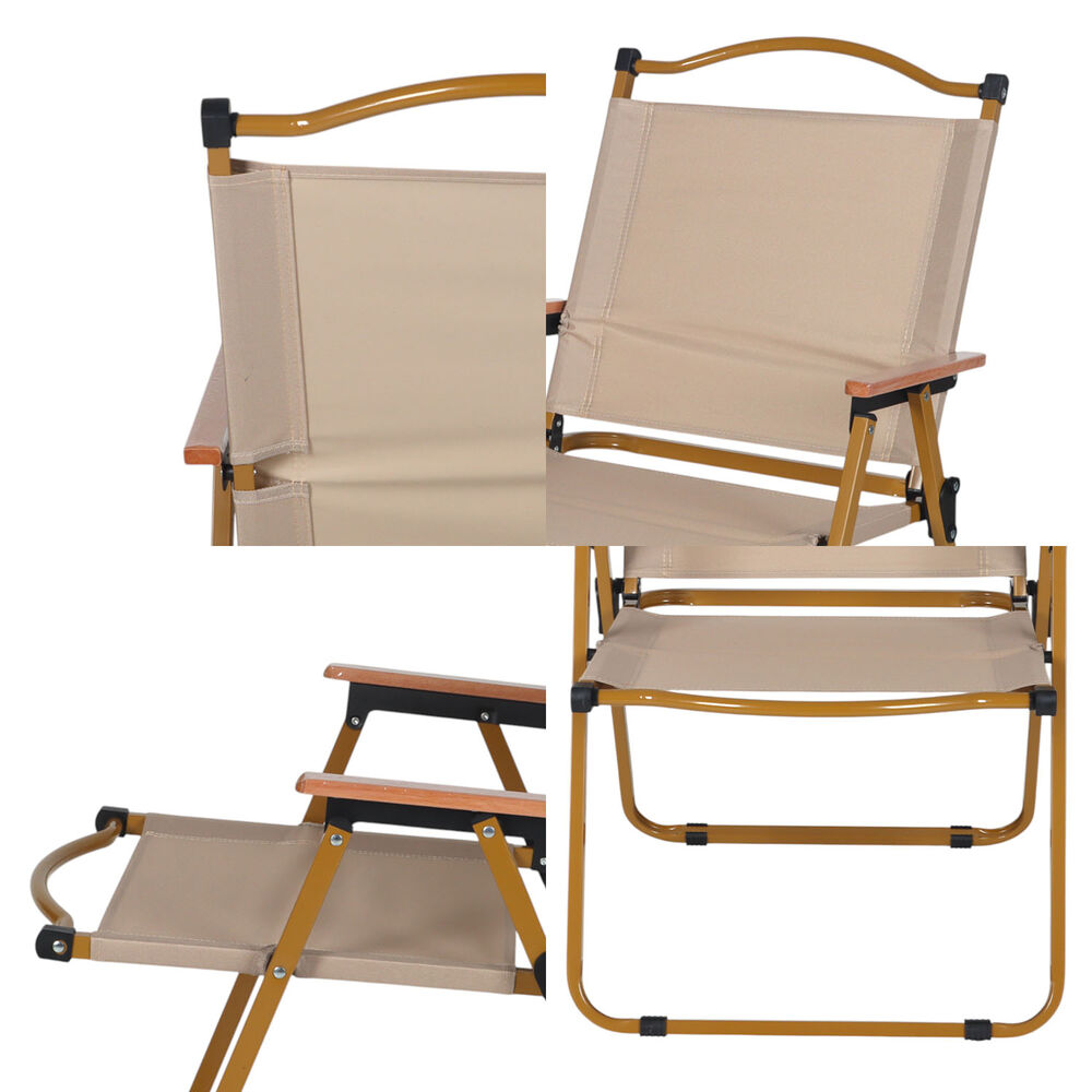 Silla Plegable Camping Reclinable Calafquén Beige image number 4.0