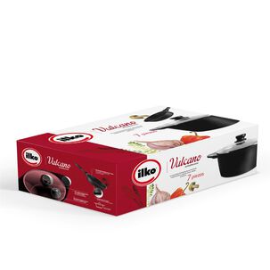 Batería De Cocina 7 Piezas Vulcano Antiadherente Ilko