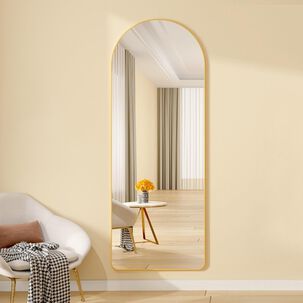 Espejo Ovalado Cuerpo Entero 160x50cm Con Base Plegable