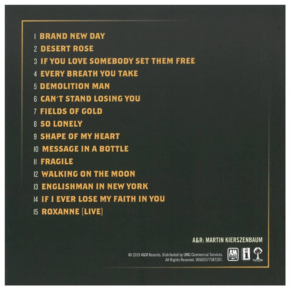 Sting - My Songs (digipack) | Cd image number 3.0