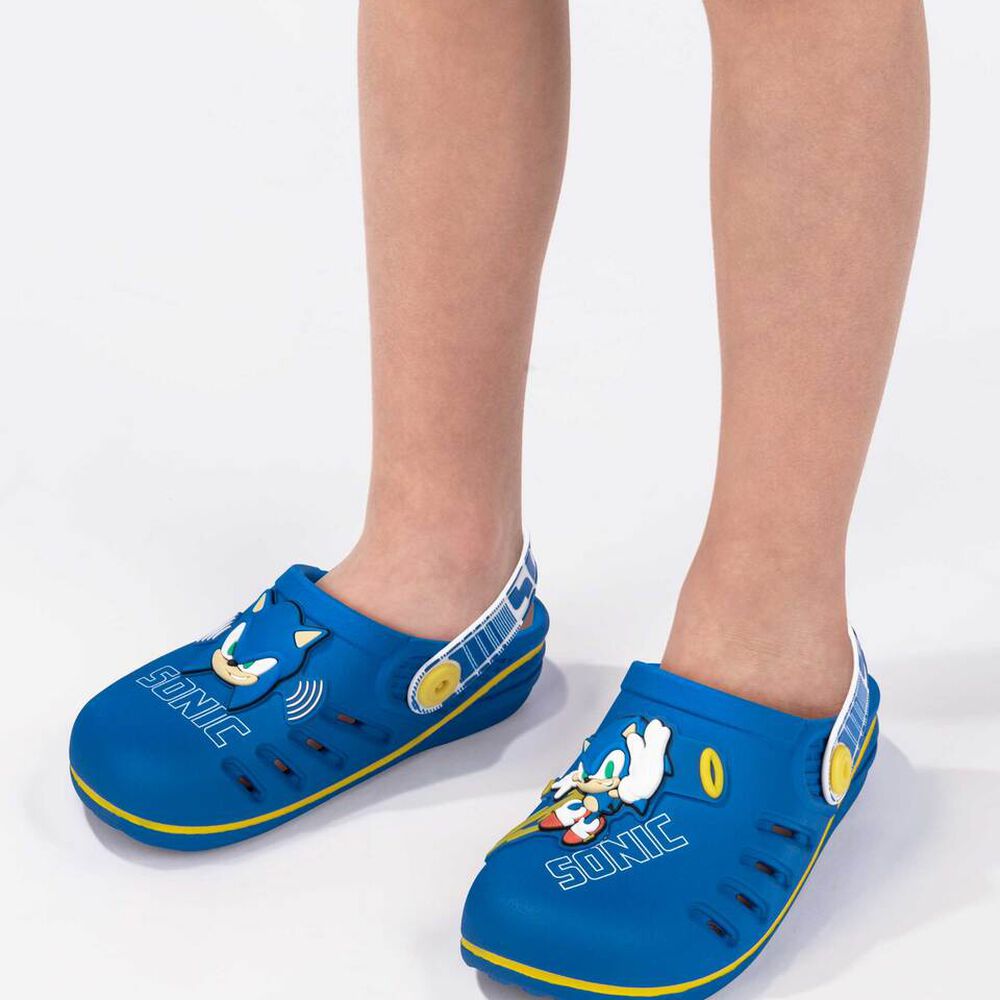 Sandalia Infantil Azul/blanco Sonic Speed Ipanema image number 2.0