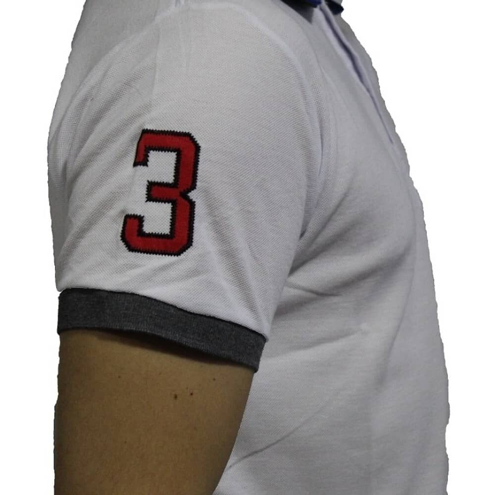 Polera Pique Slim Fit Blanco image number 2.0