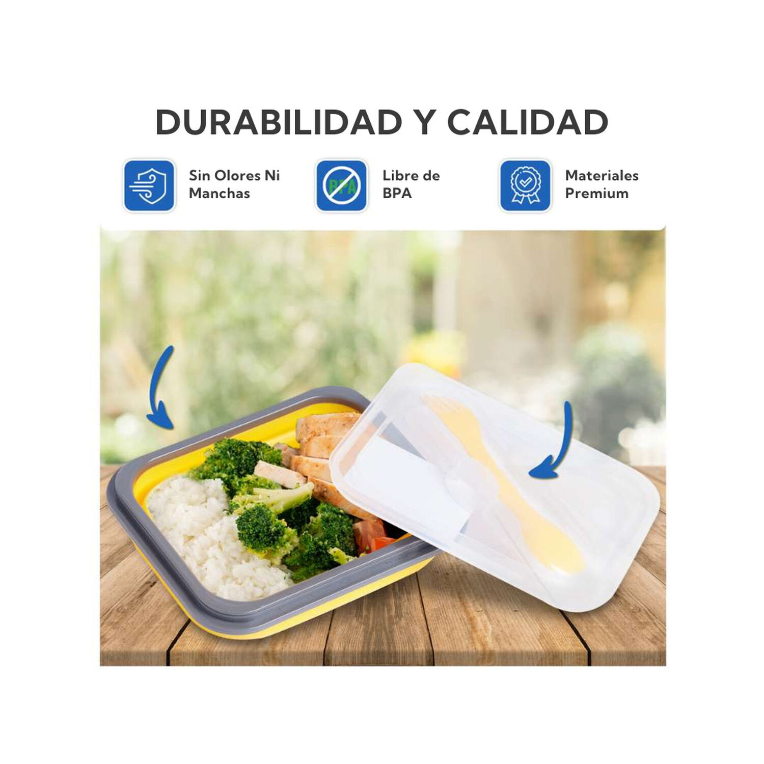 Plato Plegable Con Cubiertos 600 Ml Pro Outdoor image number 3.0